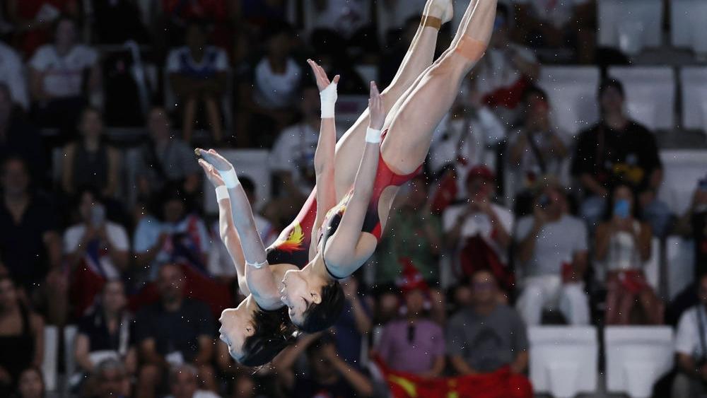 中国选手陈芋汐/全红婵夺得巴黎奥运会跳水女子双人10米台金牌